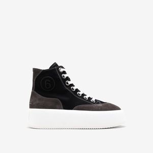 MM6 Maison Margiela Black Platform High Sneakers